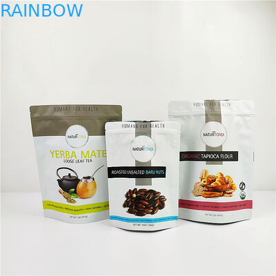 फूड ग्रेड 120mic एल्युमिनियम फॉयल प्लास्टिक पाउच एसजीएस सीएमवाईके ग्रेव्योर प्रिंटिंग: