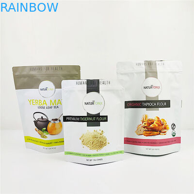 100mic CMYK प्लास्टिक पैकेजिंग पाउच अनाज आईएसओ Gravure Mylar स्टैंड अप पाउच