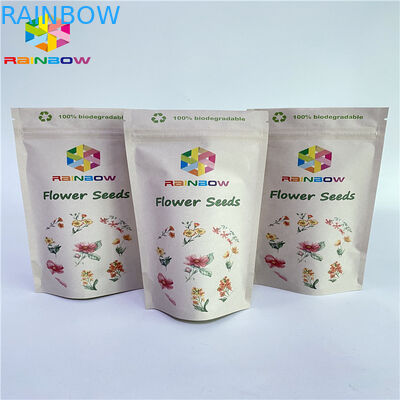 Pa 1.5c 80mic क्राफ्ट पेपर जिपलॉक बैग Vmpet लैमिनेटेड नट पैकेजिंग बैग