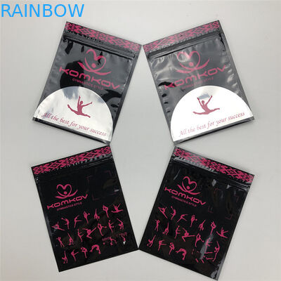 एसजीएस एमओपीपी 10 सी प्लास्टिक लैमिनेटेड माइलर बैग पा 1.5 सी फ्लैट जिपलॉक पाउच