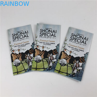 चॉकलेट / एनर्जी बार पैकेजिंग के लिए बैक सीलिंग कस्टमाइज्ड बैग फूड ग्रेड प्लास्टिक ग्रेनोला बार रैपर: