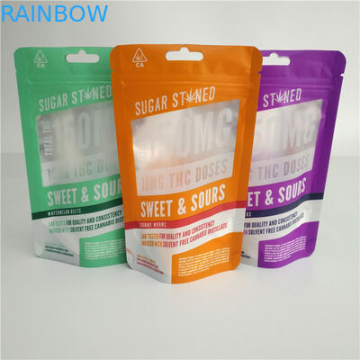 कस्टम मुद्रित गांजा तेल ज़ुल्फ़ फ़ॉइल मायलर वीड्स वेप पेन पैक गमीज़ कैंडी पाउच सीबीडी कैप्सूल पैकेजिंग बैग