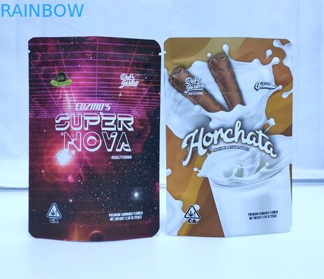 1 जी 4 जी 7 जी 10 जी एल्यूमिनियम फोइल दोस्त पैकेजिंग बैग सीबीडी गमियां पाउच डेल्टा 8 जिपर के साथ गंध सबूत बैग