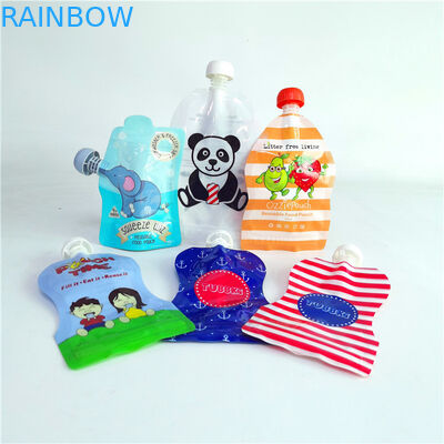 थोक प्लास्टिक तरल सबूत टोंटी थैली रस तरल के लिए Mylar बैग खाद्य थैली पैकेजिंग पैकेट के आकार का mylar बैग