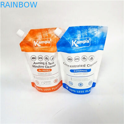 थोक प्लास्टिक तरल सबूत टोंटी थैली रस तरल के लिए Mylar बैग खाद्य थैली पैकेजिंग पैकेट के आकार का mylar बैग