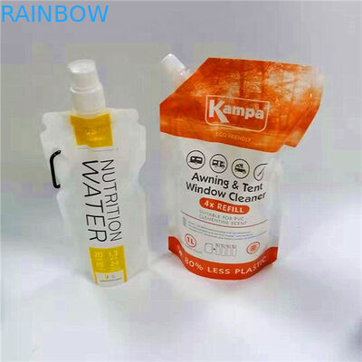 वाशिंग पाउडर एल्यूमीनियम टोंटी थैली के लिए तरल डिटर्जेंट टोंटी बैग के लिए टोंटी और ढक्कन के साथ तरल रिफिल करने योग्य बैग