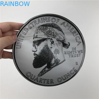 सॉफ्ट टच प्लास्टिक 3.5g पैक Mylar बैग्स जिपलॉक राउंड शेप 7g कुकीज पाउच के साथ अनियमित पाउच को काटें