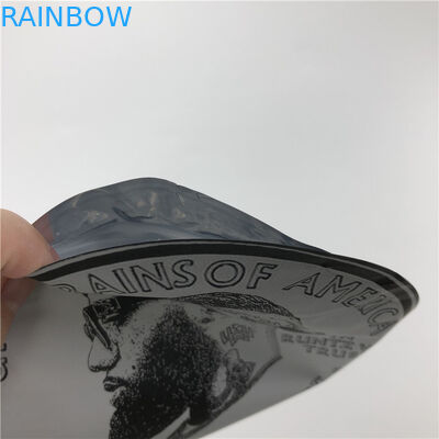 सॉफ्ट टच प्लास्टिक 3.5g पैक Mylar बैग्स जिपलॉक राउंड शेप 7g कुकीज पाउच के साथ अनियमित पाउच को काटें