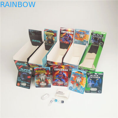 गोली राइनो कैप्सूल ब्लिस्टर पैकेजिंग पेपर कार्ड राइनो 7 200mic पुनर्नवीनीकरण कागज