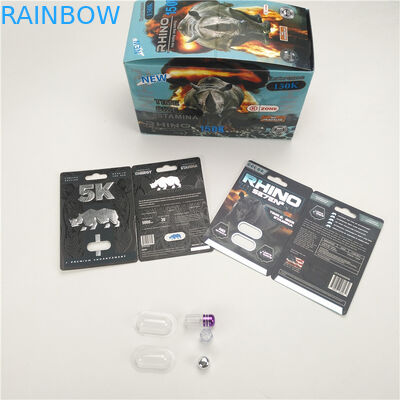 200mic गोलियां प्रदर्शन कार्ड पुरुष वृद्धि प्रदर्शन राइनो 8 11 25 सीएमवाईके