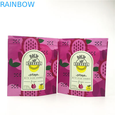 VMPET CMYK प्लास्टिक स्टैंड अप पाउच MOPP विथ जिपलॉक जूसी फ्रूट गमी चिप्स