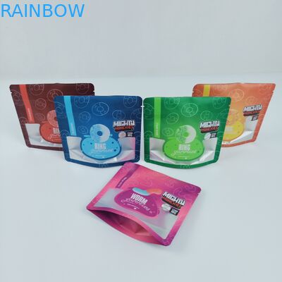 10C ग्रेव्योर स्टैंड अप जिपर बैग डाई कट 3.5g 7g वीड गांजा MOPP 120mic