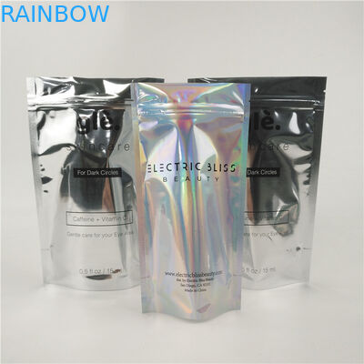 कॉस्मेटिक फेशियल लोशन के लिए 200mic प्लास्टिक स्टैंड अप पाउच VMPET BOPP CPP