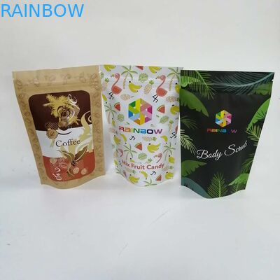 टुकड़े टुकड़े में वीएमपीईटी एल्यूमिनियम फोइल स्टैंड अप बैग प्लास्टिक माइलर जिपर बैग नमी सबूत: