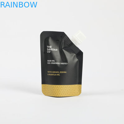 कस्टम पन्नी प्लास्टिक कॉस्मेटिक स्टैंड अप स्पूट पाउच चेहरे क्रीम पैकेजिंग रिफिल बैग