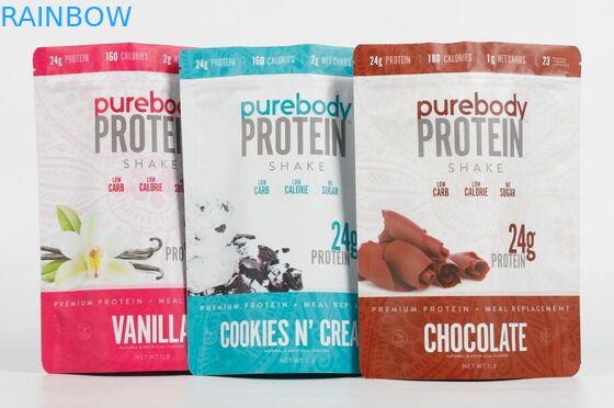 अनुकूलित खाद्य Mylar प्लास्टिक पाउच पैकेजिंग Ziplock भोजन के लिए थैली खड़े हो जाओ: