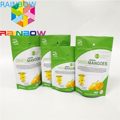 अनुकूलित खाद्य Mylar प्लास्टिक पाउच पैकेजिंग Ziplock भोजन के लिए थैली खड़े हो जाओ: