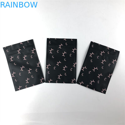 Resealable Mylar एल्युमिनियम फॉयल जिप लॉक प्लास्टिक बैग थ्री साइड सील