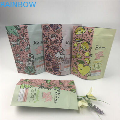 जिपर के साथ एल्यूमिनियम फोइल डोयपैक गंध सबूत चाय खाद्य पैकिंग बैग