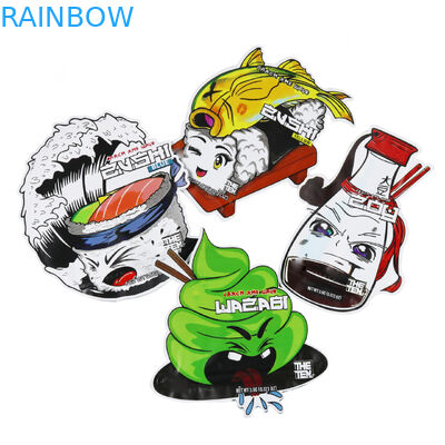 गोल सर्कल अनियमित रीसेलेबल डाई कट माइलर बैग कस्टम आकार 3.5 7 ग्राम