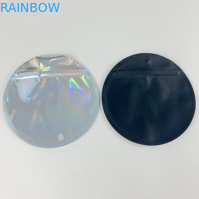 Resealable होलोग्राफिक मायलर एल्युमिनियम फॉयल बैग्स डाई कट कस्टम शेप्ड 3.5G