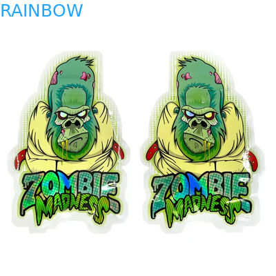 गंध सबूत Mylar खाद्य प्लास्टिक बैग फूल बीज होलोग्राफिक गोल आकार बैग 3.5G