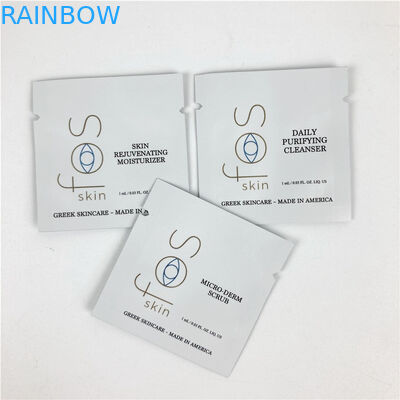 मिनी क्राफ्ट पेपर कॉस्मेटिक पाउच पैकेजिंग जिपर खाली पन्नी कॉफी चाय की गोली पाउच के साथ