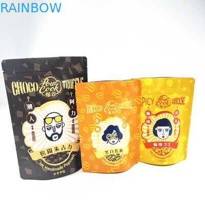 फूड स्नैक कुकी के लिए रीसेलेबल स्मेल प्रूफ मायलर एल्युमिनियम जिपलॉक पैकेजिंग बैग