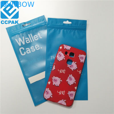 चार्जर डेटा केबल फ्रॉस्टेड फ्लैट बैग मोबाइल फोन सहायक उपकरण के साथ हैंगहोल के माध्यम से देखें