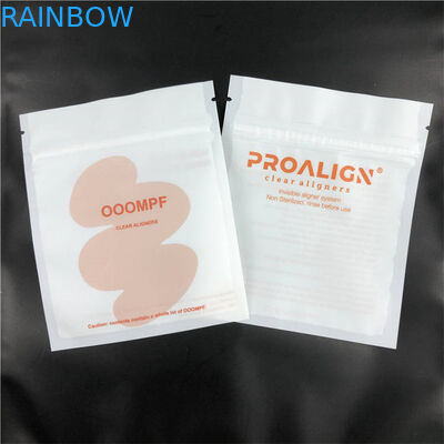 दांत संरेखक के लिए फ्लैट कस्टम मुद्रित प्लास्टिक पाउच पैकेजिंग