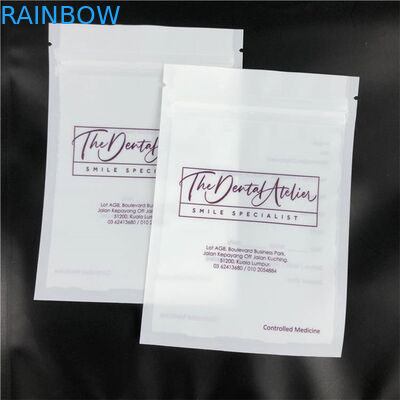 कस्टम मुद्रित फ्लैट एलाइनर्स माइलर मैट पैकेजिंग बैग एक तरफ साफ़ करें