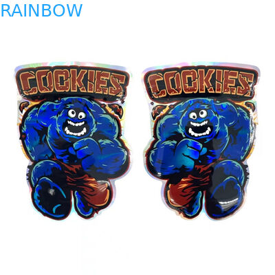 अनियमित Resealable ज़िप लॉक Mylar बैग कैंडी प्लास्टिक पाउच