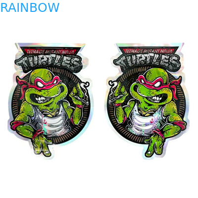 3.5g 7g Resealable Zipper Mylar खाद्य पैकेजिंग कैंडी कुकी के लिए अनियमित आकार: