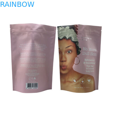 कस्टम मुद्रित एल्यूमिनियम फोइल महासागर सागर नमक बॉडी स्क्रब क्रीम के लिए प्लास्टिक जिपर पाउच खड़े हो जाओ: