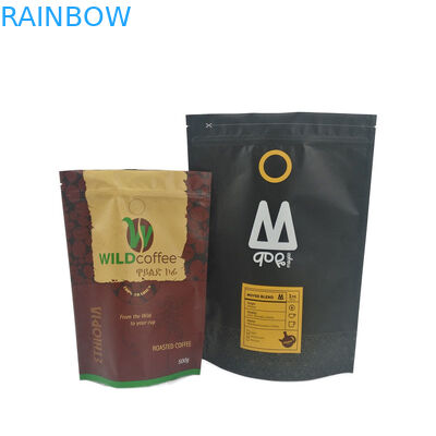 Mylar पेपर स्टैंड अप पाउच जिपर ग्रेव्योर प्रिंटिंग प्लास्टिक पैकेज बैग लोगो के साथ