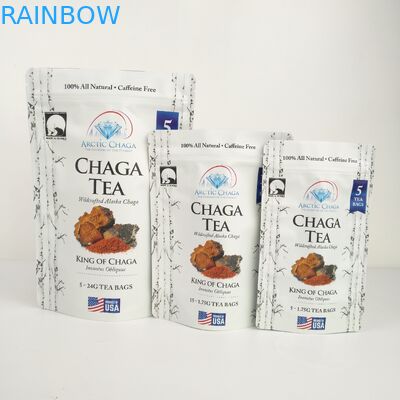 Mylar पेपर स्टैंड अप पाउच जिपर ग्रेव्योर प्रिंटिंग प्लास्टिक पैकेज बैग लोगो के साथ