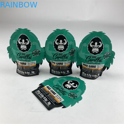 अनियमित आकार के टुकड़े टुकड़े में गंध सबूत Mylar 3.5g 7g 14g 28g सॉफ्ट टच Ziplock Mylar बैग