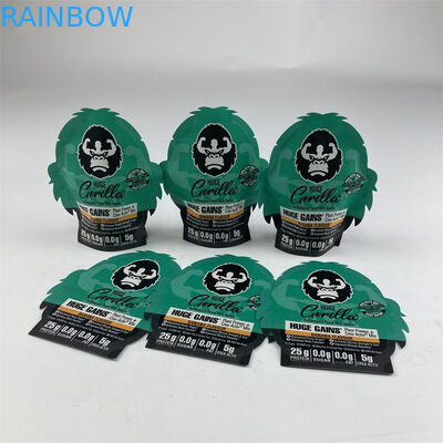 अनियमित आकार के टुकड़े टुकड़े में गंध सबूत Mylar 3.5g 7g 14g 28g सॉफ्ट टच Ziplock Mylar बैग