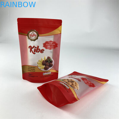कस्टम खाद्य खाद्य स्टैंड पाउच नट काजू मूंगफली पैकेजिंग साफ़ ज़िप लॉक पाउच
