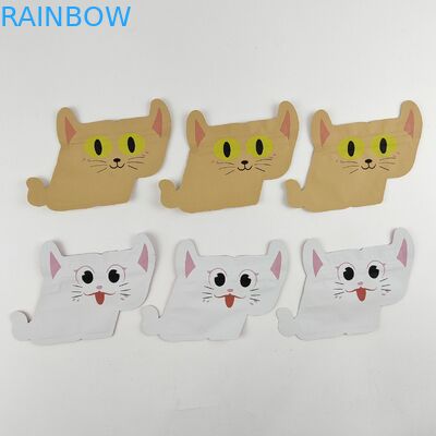 फूड ग्रेड यूनिक शेप फॉयल पैकेजिंग बैग डिजिटल प्रिंटिंग डाई कट स्टैंड अप जिपर पाउच