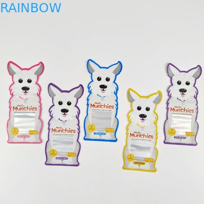 चाइल्डप्रूफ जिपलॉक मायलर स्टैंड अप बैग 3.5 जी स्पेशल डाई कट 50 - 200 माइक्रोन मोटाई: