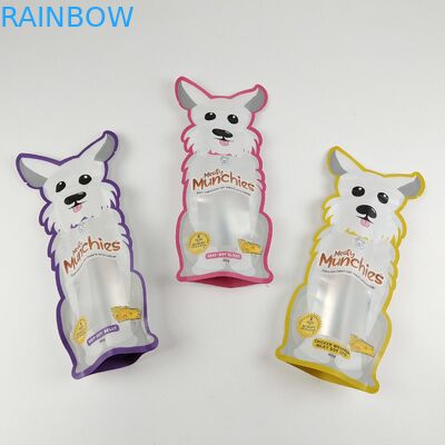 चाइल्डप्रूफ जिपलॉक मायलर स्टैंड अप बैग 3.5 जी स्पेशल डाई कट 50 - 200 माइक्रोन मोटाई: