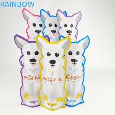 डिजिटल प्रिंट फ़ॉइल पैकेजिंग बैग अनियमित प्लास्टिक डाई कट एडिबल फ़ूड जिपर पाउच