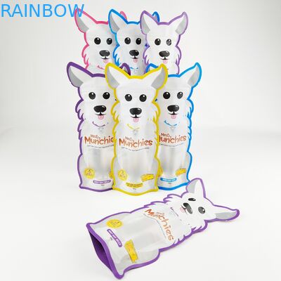 विशेष आकार के कस्टम मुद्रित Mylar बैग जिपर के साथ कट अनियमित पाउच मर जाते हैं