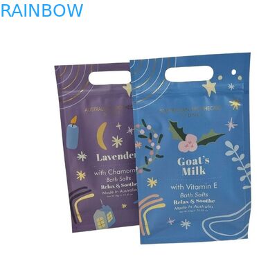 कस्टम डिज़ाइन स्टैंड अप जिपर पाउच बॉडी स्क्रब पैकेजिंग एल्युमिनियम फॉयल मायलर बैग्स