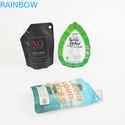 कस्टम शैम्पू टोंटी पाउच पैकेजिंग कॉस्मेटिक टोंटी तरल स्टैंड पाउच