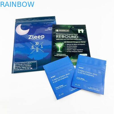 बायोडिग्रेडेबल फ़ॉइल क्राफ्ट पेपर खाली पाउच बैग कॉस्मेटिक नमूने तीन साइड सील बैग