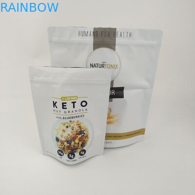 जिपर विंडो के साथ 3.5 ग्राम खाद्य खाद्य पैकेजिंग बैग माइलर स्टैंड अप पाउच