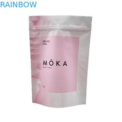कस्टम लोगो प्रिंटेड स्टैंड अप जिपलॉक पाउच सी सॉल्ट / लिक्विड सोप / बॉडी स्क्रब पैकेजिंग