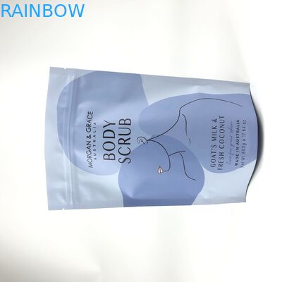 बॉडी स्क्रब बाथ सॉल्ट के लिए जिपर माइलर स्टैंड अप पाउच ग्रेवन्रे प्रिंटिंग